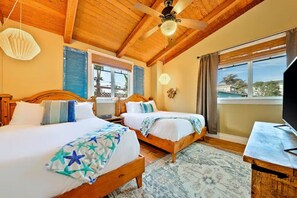 3 soveværelser, skrivebord, strygejern/strygebræt, weekendseng