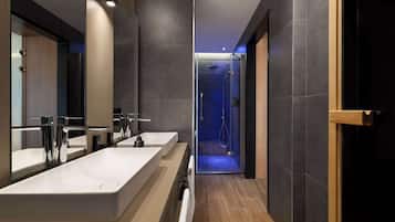 Eco-friendly toiletries, hair dryer, bathrobes, slippers