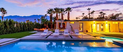 A heated pool