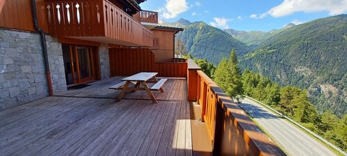 Paradiski bel appartement rénové plan peisey