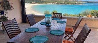 Beachfront Villa Sandy Cove Patio - Sardinia