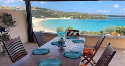 Beachfront Villa Sandy Cove Patio - Sardinia