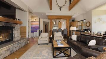 TV connectée, cheminée, jeux vidéo, chaßne hi-fi