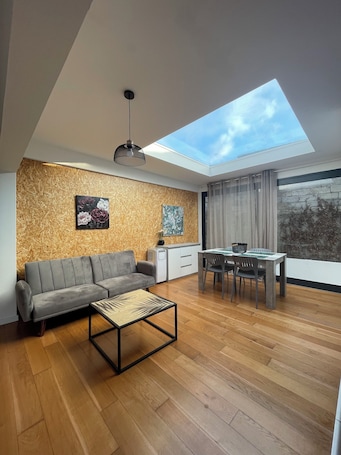 Living area. Deluxe Apartment Ribeira Brava
