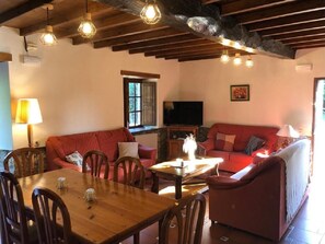 TV connectée, cheminée