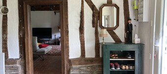 Longère Renovée, Maison de Campagne à Colombage Avec Cheminée Proche Foret