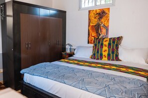 Standard Room, Patio, Pool View | Desk, blackout drapes, iron/ironing board, bed sheets - Sweet Mama Residence  (Serrekunda)