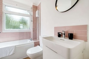 Shower, hair dryer