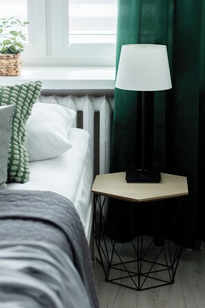 1 habitación y ropa de cama 