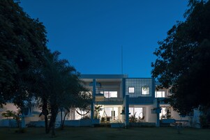 Front of property - evening/night