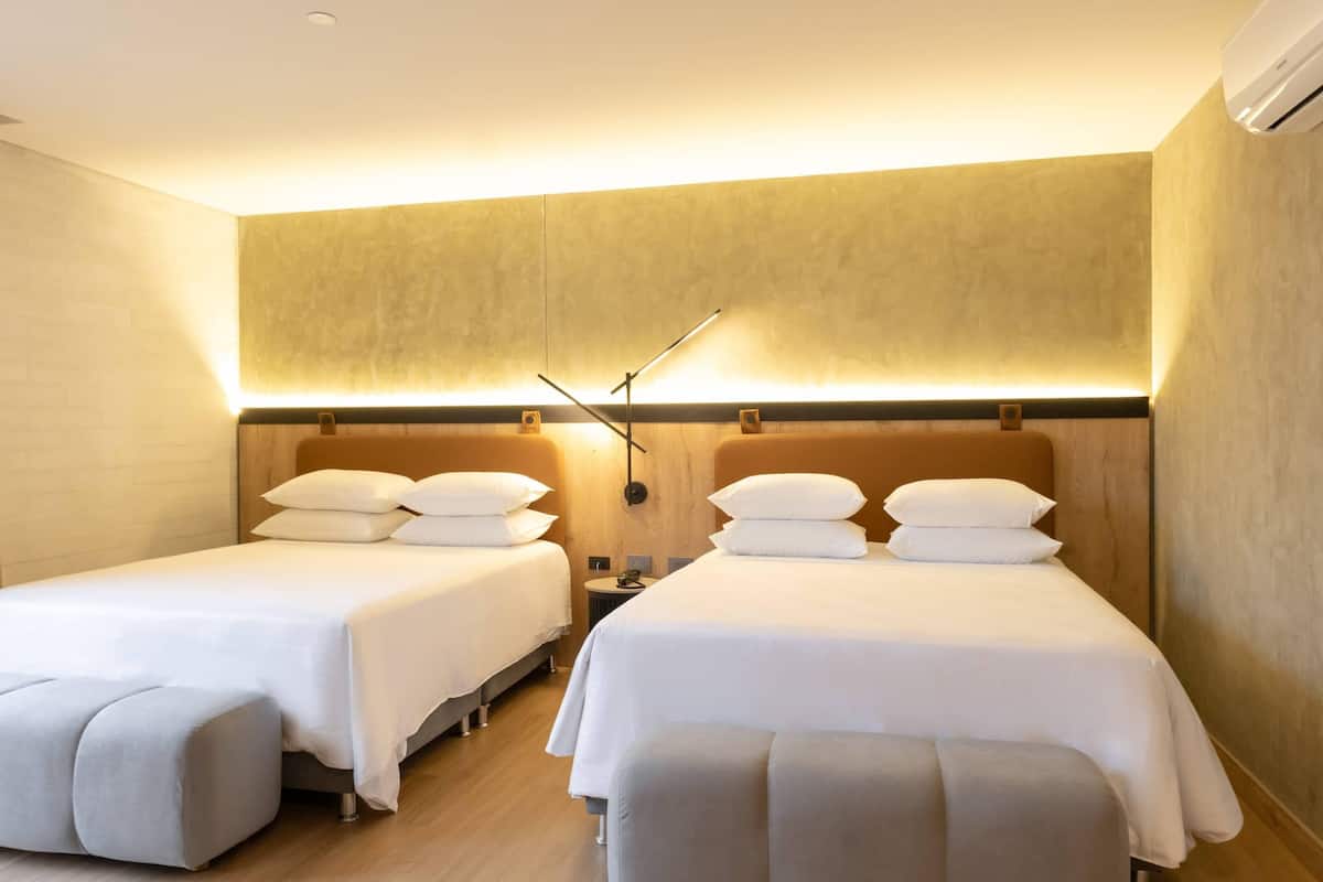 Suite, 2 Queen Beds, Non Smoking | Premium bedding, minibar, in-room safe, desk