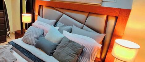 1 غرفة نوم وواي فاي وملاءات أسرّة