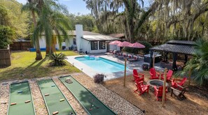 A heated pool