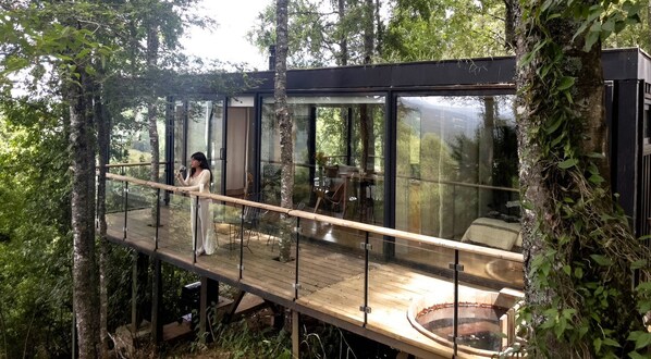 Exclusive-Ferienhütte | Terrasse/Patio