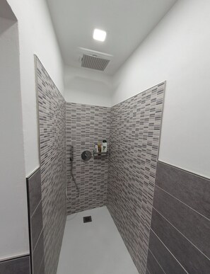 Dusche, Haartrockner, Bidet, Handtücher