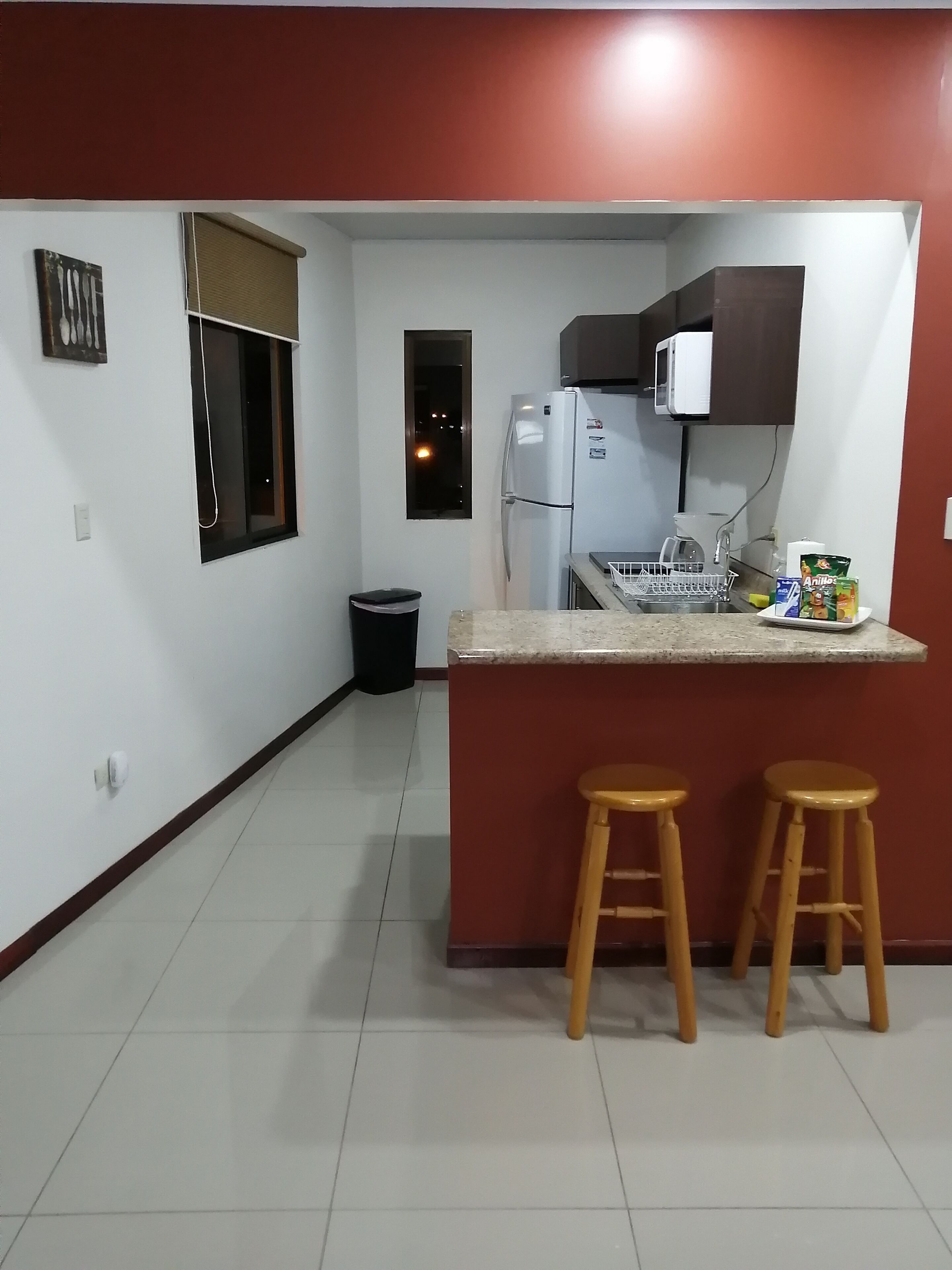 Traditional Apartment | Private kitchen | Fridge, microwave, stovetop, rice cooker