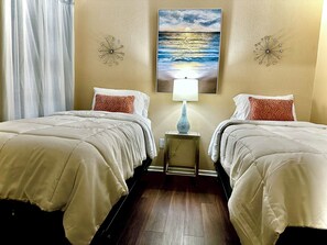 2 bedrooms, iron/ironing board, WiFi, bed sheets