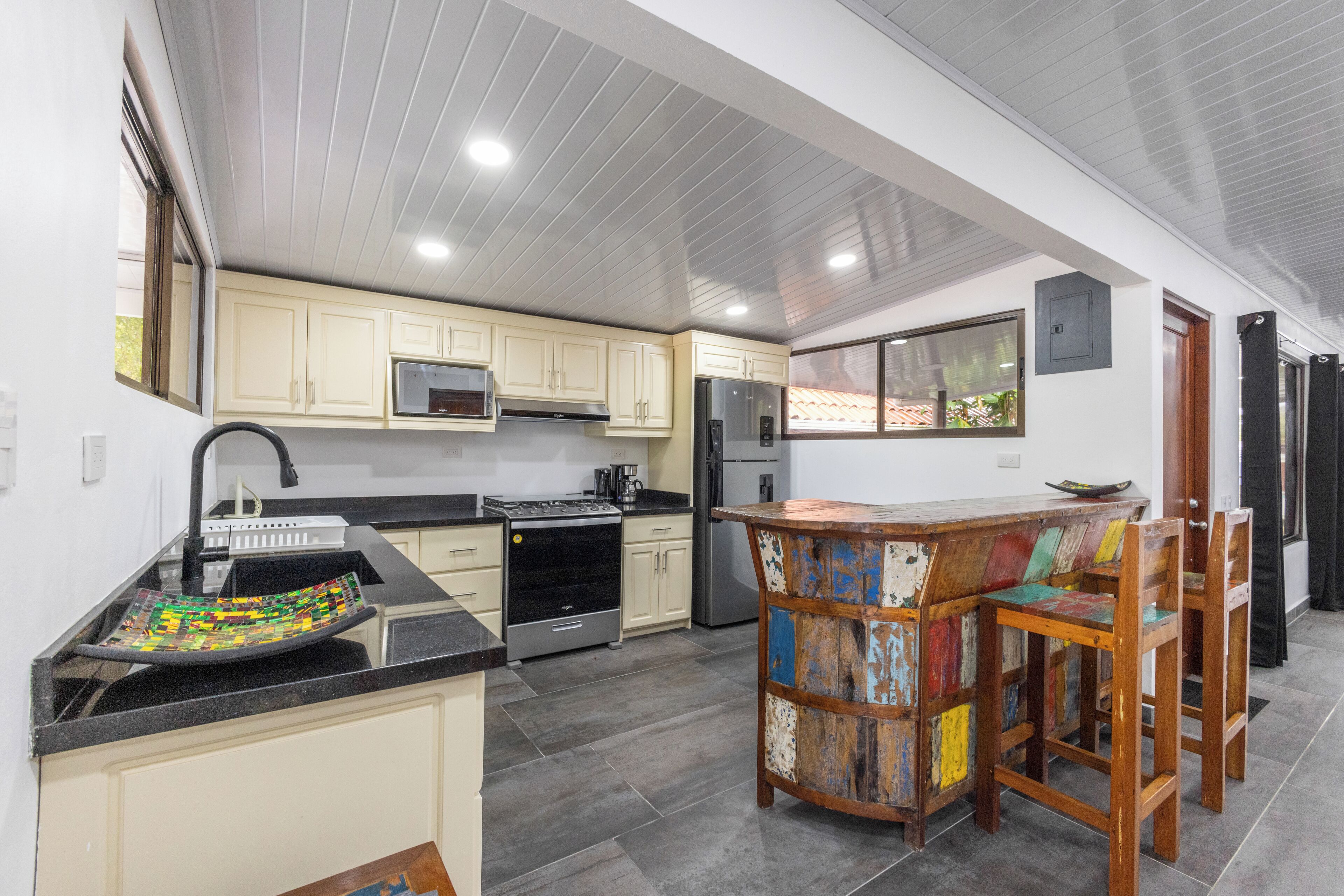 Family House | Private kitchen | Full-size fridge, coffee/tea maker, cleaning supplies