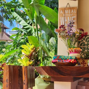 Deluxe Villa, 3 Bedrooms, Private Pool, Garden View | Private kitchen | Highchair - Danaya's villa (Ubud)