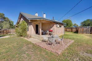 House Exterior | Furnished Patio | Dining Area | Charcoal Grill | Private Yard