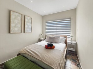 2 bedrooms, desk, travel crib, free WiFi