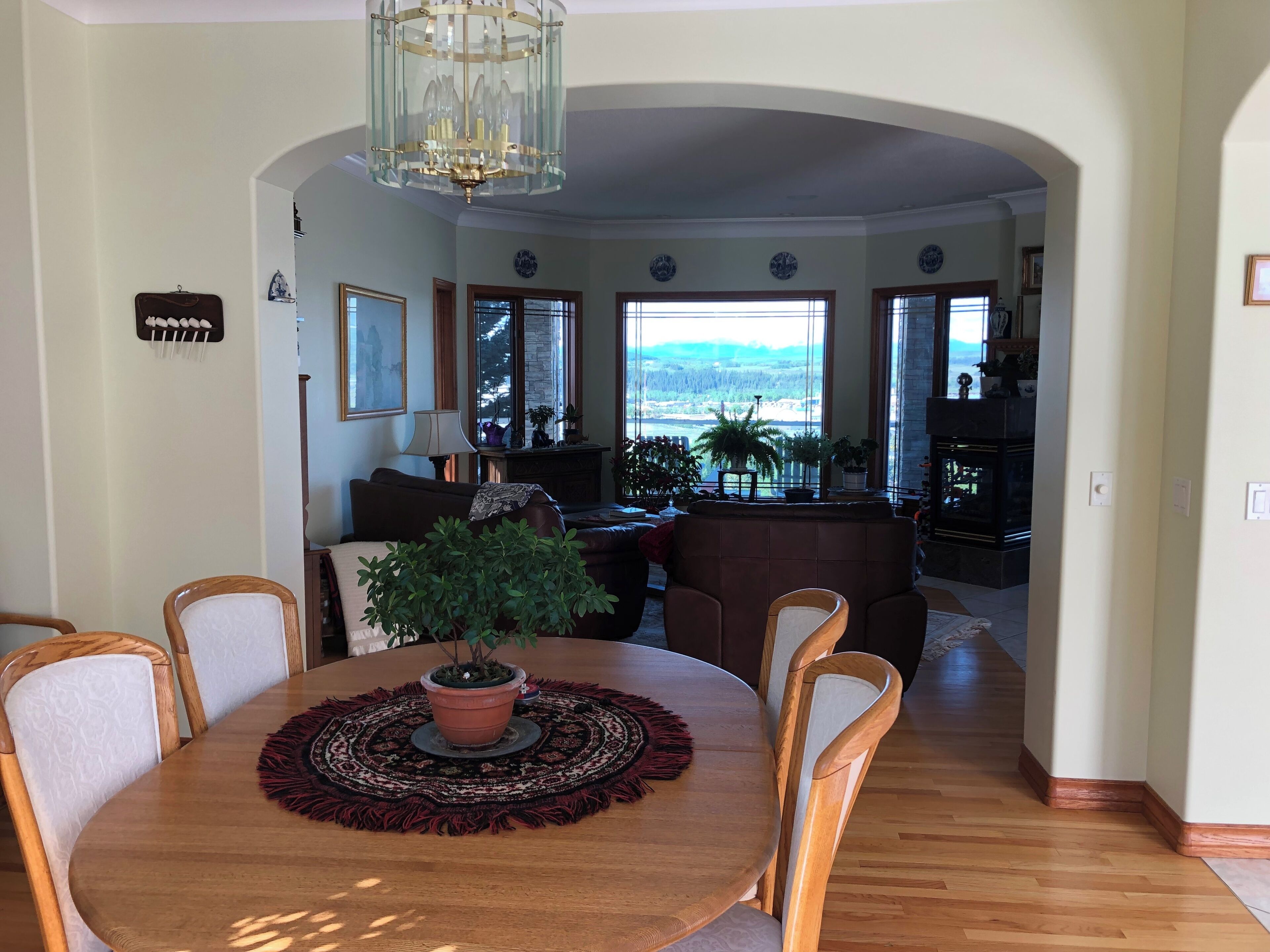 Een flatscreentelevisie