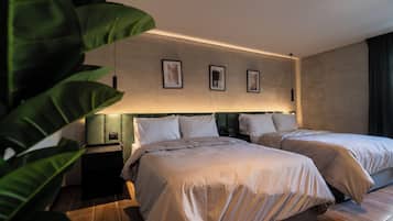 Habitación doble | Ropa de cama de alta calidad y edredón