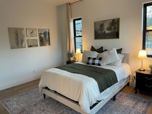 1 غرفة نوم وواي فاي وملاءات أسرّة