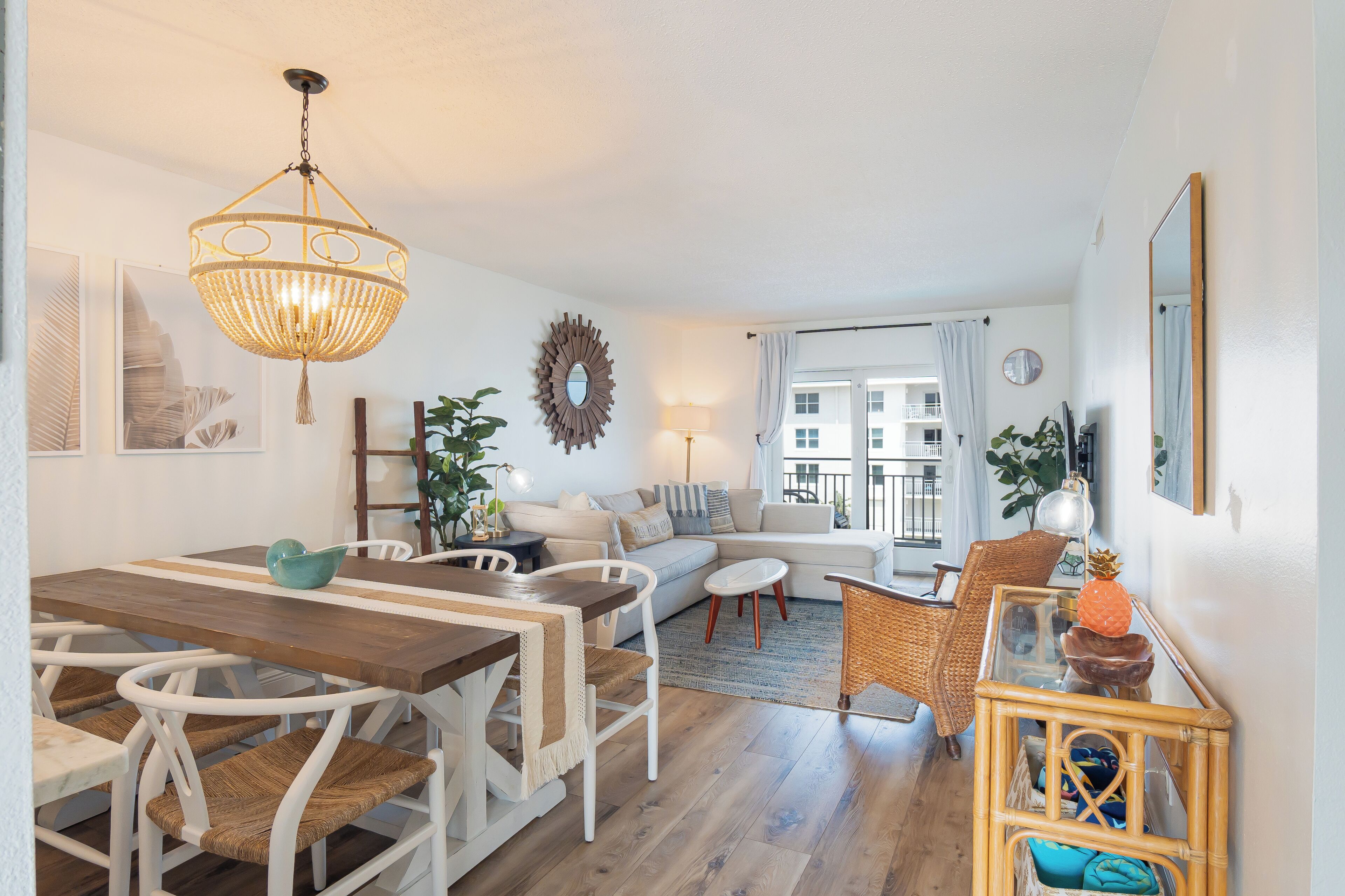Stunning coastal condo with ocean and pool views from the balcony!