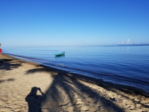 Sun-loungers, beach towels