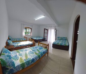 6 quartos, Wi-Fi, roupa de cama