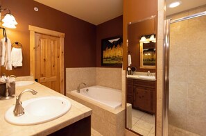 Bathtub, hair dryer, towels