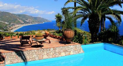 VILLA LOU TAORMINA Private Villa with Panoramic Sea View Pool