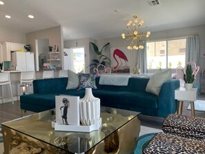 Interior - -NEW-Eclectic house Palm Springs-San Jacinto Mtn views, saltwater pool- sleeps 8 (Palm Springs)