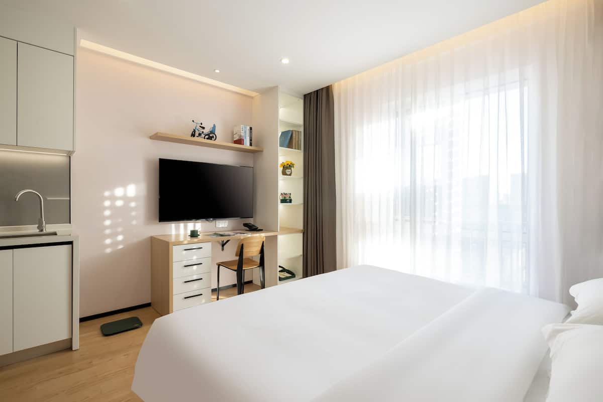 Habitación económica | Ropa de cama de alta calidad y colchones viscoelásticos