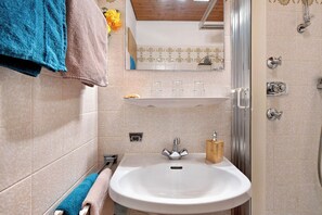 Shower, hair dryer, towels - Apartment with 30 sqm (Dachsberg)