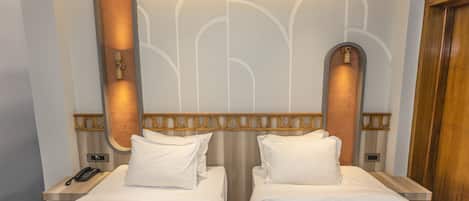 Deluxe Twin Room | Minibar, desk, laptop workspace, soundproofing