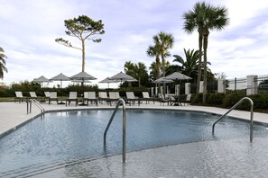 Pool - Enjoy Evening Walks via the Private Boardwalk to Beach at this Oceanfront Condominium! (Saint Simons Island)