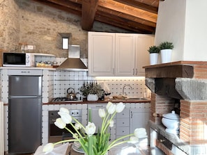 Fridge, oven, dishwasher, toaster