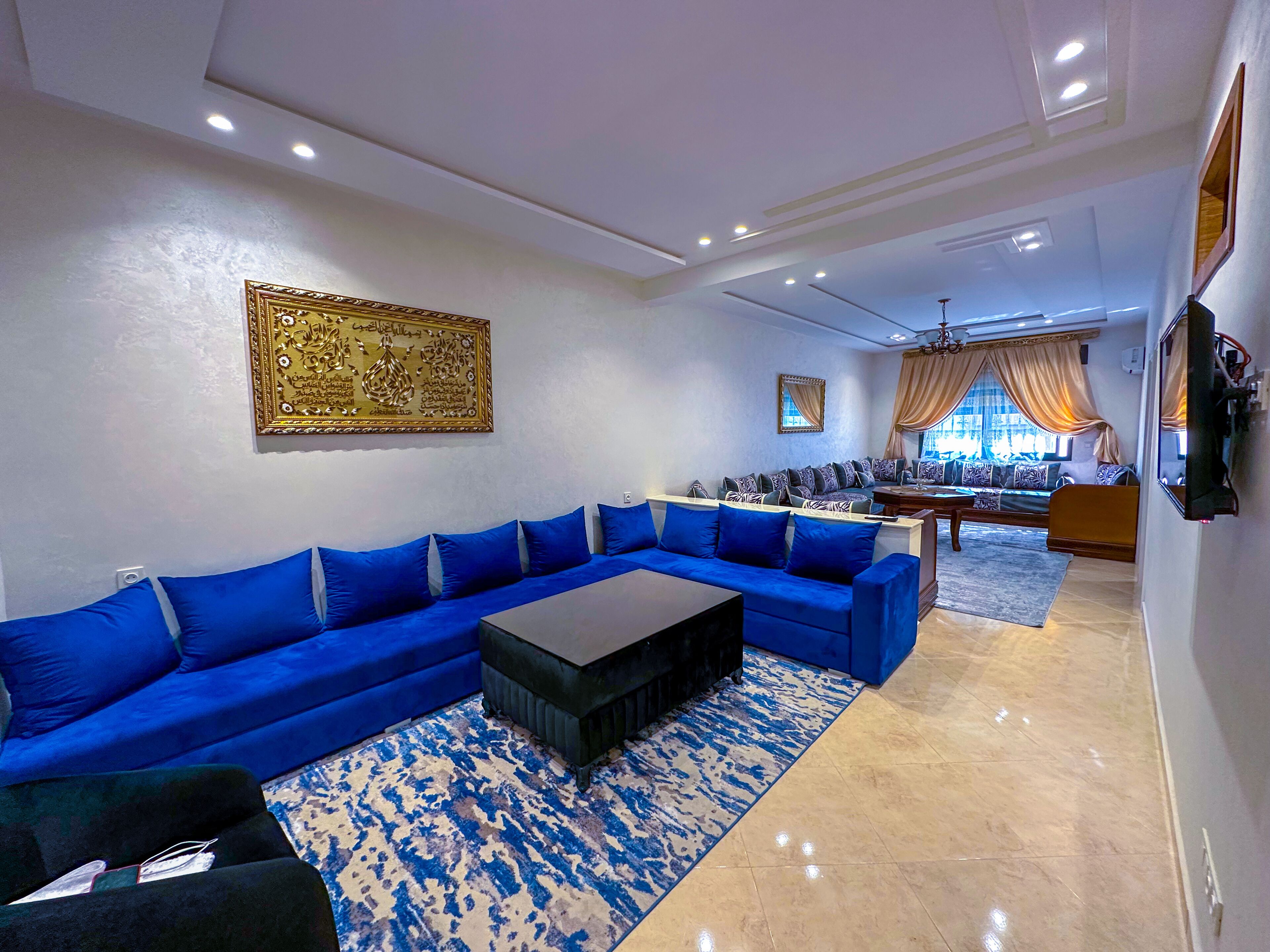 standard apartment | living area | 42-inch smart tv with cable channels