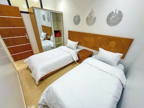 Select Comfort beds, individually decorated, individually furnished