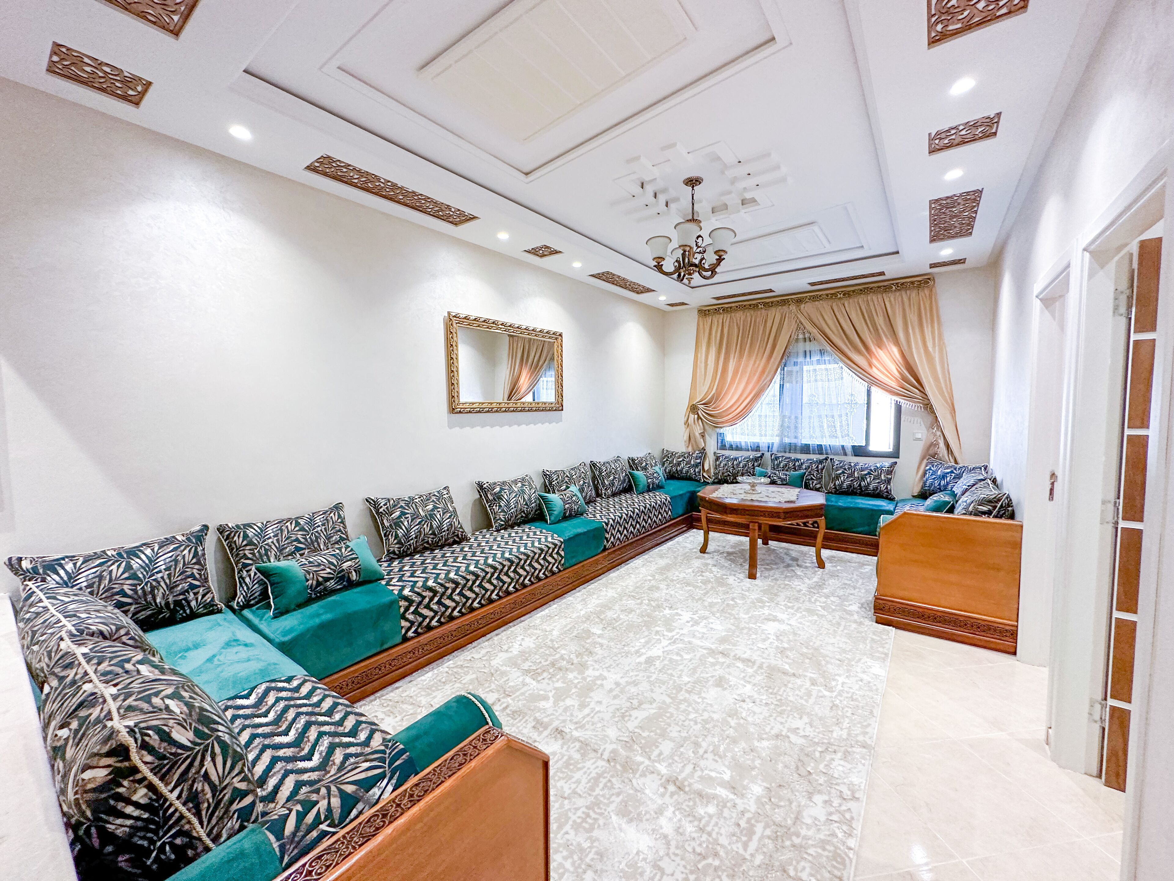 standard apartment | living area | 42-inch smart tv with cable channels