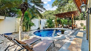 Pool - Inviting Home with Colorful Decor and Private Backyard Oasis with a Swimming Pool & Shaded Terrace (Santa Cruz)