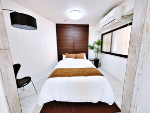 2 室のベッドルーム、アイロン / アイロン台、WiFi、ベッドシーツ