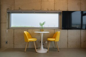 Family Room | 1 bedroom, premium bedding, down duvets, individually decorated - Sorang (Jeju City)