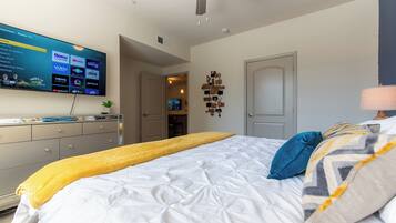 2 dormitorios, tabla de planchar con plancha, wifi y ropa de cama