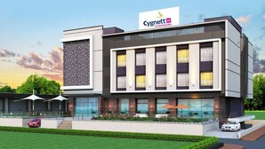 A modern hotel building with a prominent sign for 'Cygnett Inn KISHANGARH'. - Cygnett Inn  (Kishangarh)