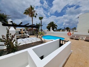 Outdoor pool, a heated pool -  family sized villa with private pool, 3 bed 2 bath and 5 minutes to the beach! (Tías)