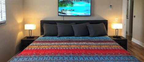 1 chambre, bureau, Wi-Fi, literie fournie