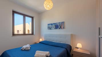 3 habitaciones y ropa de cama